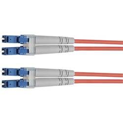 Optické vlákno kabel Telegärtner L00870A0005 [1x zástrčka LC - 1x zástrčka LC], 1 m, fialová