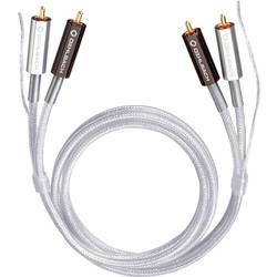 Cinch audio kabel Oehlbach 2601, 1 m, transparentní