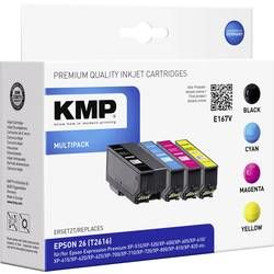 KMP Ink náhradní Epson T2616, 26 kompatibilní černá, azurová, purppurová, žlutá E167V 1626,4850