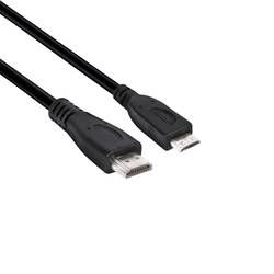 HDMI kabel club3D [1x mini HDMI zástrčka C - 1x HDMI zástrčka] černá 1 m