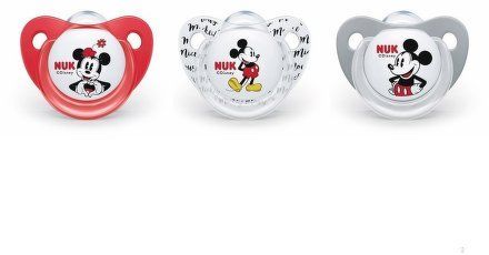 Šidítko Trendline NUK Disney Mickey Minnie 6-18m červené 6-18 m