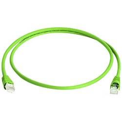 Síťový kabel RJ45 Telegärtner L00005A0028, CAT 6A, S/FTP, 10 m, zelená