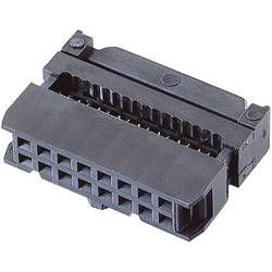 Konektor pro ploché kabely TRU COMPONENTS Vlastnosti konektoru: s odlehčením tahu TC-2521016, Rastr (rozteč): 2.54 mm, Počet pólů: 26, 100 ks