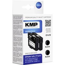 KMP Ink náhradní Epson T1631, 16XL kompatibilní Dual černá E141D 1621,0021