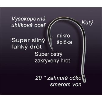 Rybářské háčky kaprové Super Light - Tandem Baits č.1/0 7ks