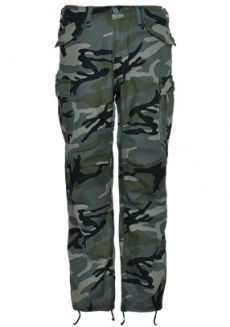 Kalhoty Vintage Industries M65 Heavy Satin - nightcamo, XXS