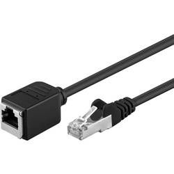 Síťový prodlužovací kabel RJ45 Goobay 91883, CAT 5e, F/UTP, 3 m, černá