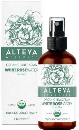 Růžová voda z bílé růže bio Alteya v skle 120 ml
