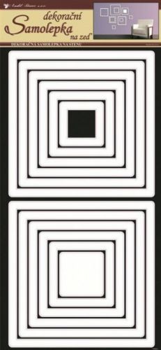 Anděl Pokojová dekorace - Čtverce bílé - 1332