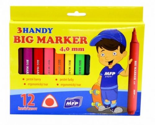 MFP Popisovače Jumbo - 12 barev, 4 mm - trojhranné - 6410745