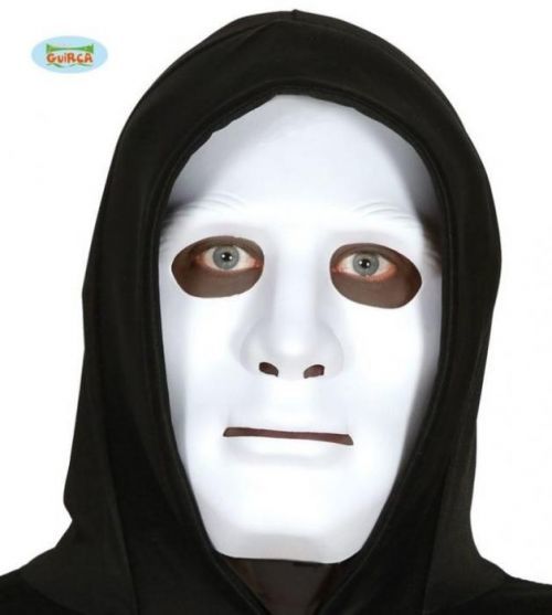 GUIRCA Bíla maska - Halloween PVC