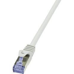 Síťový kabel RJ45 LogiLink CQ3072S, CAT 6A, S/FTP, 5 m, šedá