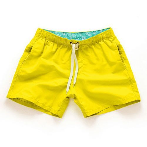 Víceúčelové pánské šortkové plavky v 17 barvách! - Yellow/Žlutá Barva: Žlutá, Velikost: XL
