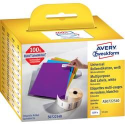 Avery-Zweckform etikety - sada 4+1 (role) 57 x 32 mm papír bílá 1000 ks přemístitelné AS0722540 univerzální etikety