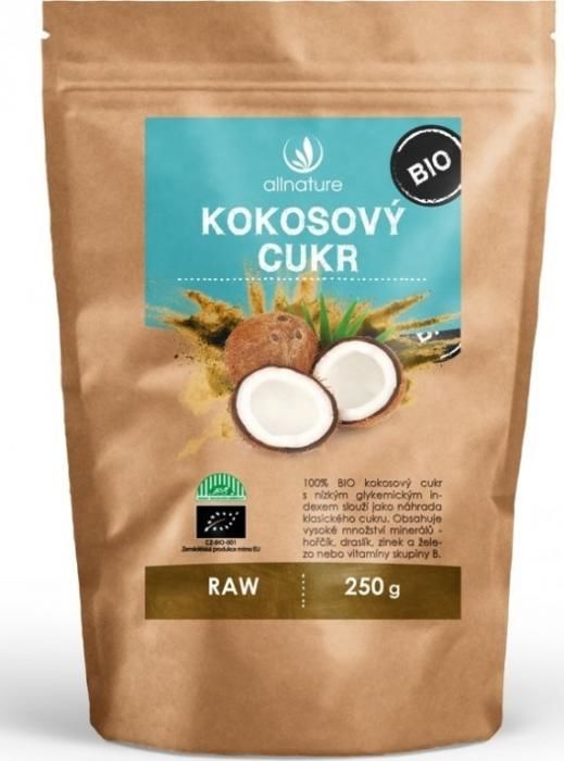 Allnature Kokosový cukr BIO 250 g