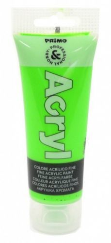 Akrylová barva Primo - Fluo zelená 75 ml 75-610