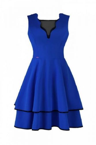 Dámské šaty Dona - Jersa - 52 - královská modř