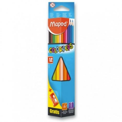 Maped Pastelky Maped Color'Peps - 12 barev + ořezávátko 9183213