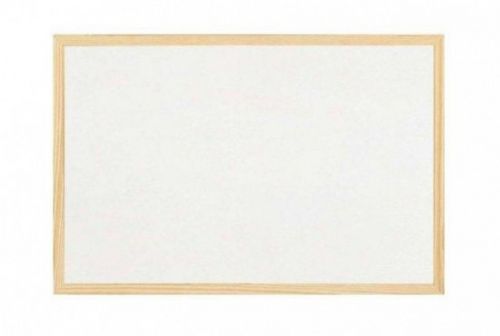 Magnetická tabule bílá, 60 x 40 cm - dřevěný rám