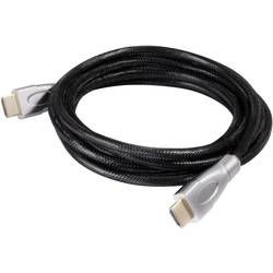 HDMI kabel club3D [1x HDMI zástrčka - 1x HDMI zástrčka] černostříbrná 1 m