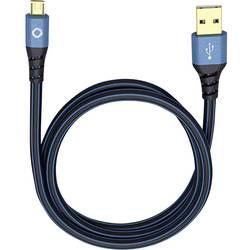 USB 2.0 kabel Oehlbach USB Plus Micro 9334, 5 m, modrá