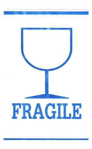 Samolepicí etikety - FRAGILE - 7 x 11,5 mm - 20 ks