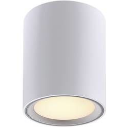 LED osvětlení na stěnu/strop Nordlux Fallon 47550132, 8.5 W, teplá bílá, bílá, nerezová ocel kartáčovaná