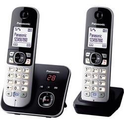 Bezdrátový analogový telefon Panasonic KX-TG6822 Duo, černá, stříbrná