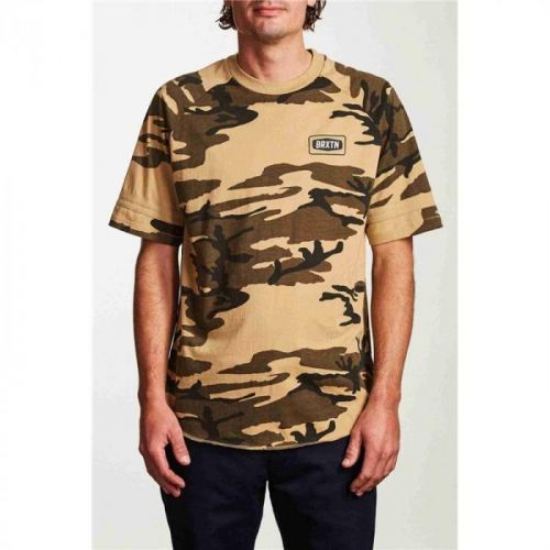 triko BRIXTON - Rockford S/S Baseball Tee Camo (CAMO) velikost: M