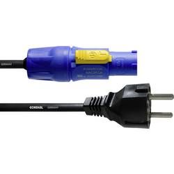 Napájecí kabel Cordial CFCA 5 S CFCA 5 S [1x zástrčka s ochranným kontaktem - 1x zástrčka PowerCon], 5 m, modrá