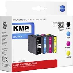 Ink sada náplní do tiskárny KMP C103V 1565,0050, kompatibilní, černá, azurová, purppurová, žlutá