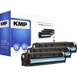 KMP sada tonerů náhradní HP 125A, CB541A, CB542A, CB543A kompatibilní azurová, purppurová, žlutá 1400 Seiten H-T113 CMY