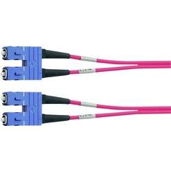Optické vlákno kabel Telegärtner L00880A0018 [1x zástrčka SC - 1x zástrčka SC], 1 m, fialová