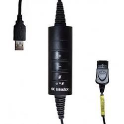 Kabel k telefonnímu headsetu AK-4 USB DEX-QD černá