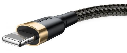 Baseus Cafule Datový Kabel Lightning, 1 M, Zlato-Černá Calklf-bv1