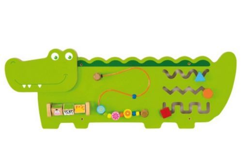 Vzdělávací hračka na zeď - Krokodýl