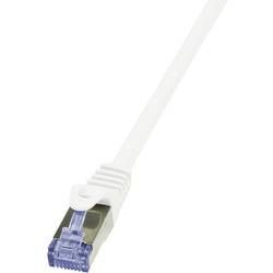 Síťový kabel RJ45 LogiLink CQ3061S, CAT 6A, S/FTP, 3 m, bílá