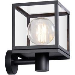 Venkovní nástěnné osvětlení Nordlux Dalton 46901003, E27, 40 W, nerezová ocel, sklo, černá