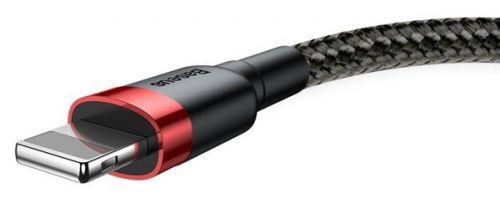 Baseus Cafule Datový Kabel Lightning, 2 M, Červeno-Černá Calklf-c19