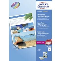 Papír do laserové tiskárny Avery-Zweckform Premium Laser Paper 200g high gloss, 1398-200 A4, 200 gm², 200 listů