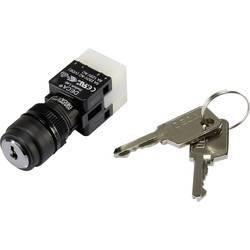 Klíčový spínač DECA ADA16K6-AR0-CA 1384380, 250 V/AC, 5 A, 1x vyp/zap, 1 x 90 °, IP65, 1 ks
