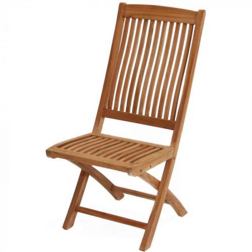 Teaková skládací židle ergonomicky tvarovaná Arlington