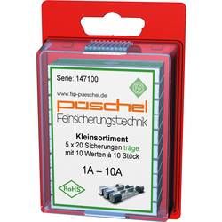 Trubičková pojistka Püschel SORTI03TB, SORTI03TB, (Ø x d) 5 mm x 20 mm T pomalá, 100 ks