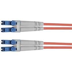 Optické vlákno kabel Telegärtner L00872A0006 [1x zástrčka LC - 1x zástrčka LC], 3 m, fialová