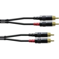Kabelový adaptér Cordial CFU 6 CC [2x cinch zástrčka - 2x cinch zástrčka], 6 m, černá