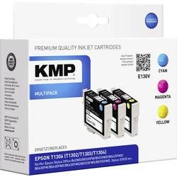 KMP Ink náhradní Epson T1302, T1303, T1304 kompatibilní azurová, purppurová, žlutá E130V 1618,4050