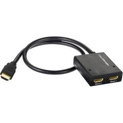 HDMI rozbočovač Inakustik 3247012 003247012, 2 porty, černá