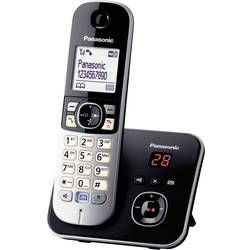 Bezdrátový analogový telefon Panasonic KX-TG6821, černá, stříbrná