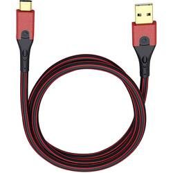 USB 3.1 kabel Oehlbach USB Evolution C3 9440, 0.5 m, červená/černá