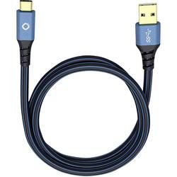 USB 3.1 kabel Oehlbach USB Plus C3 9325, 0.5 m, modrá